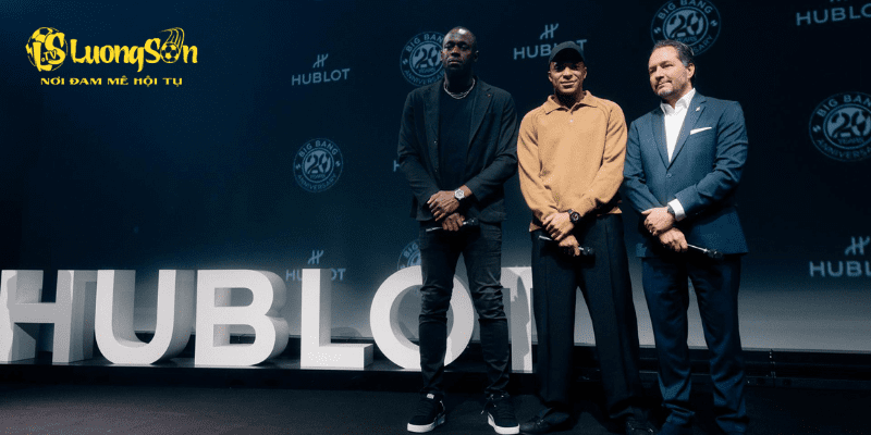 Mbappe cùng Usain Bolt là những đại diện toàn cầu cho Hublot.